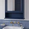 Burlington Riviera Art Deco Gold Wall Mounted Basin Mixer Profile Large Image