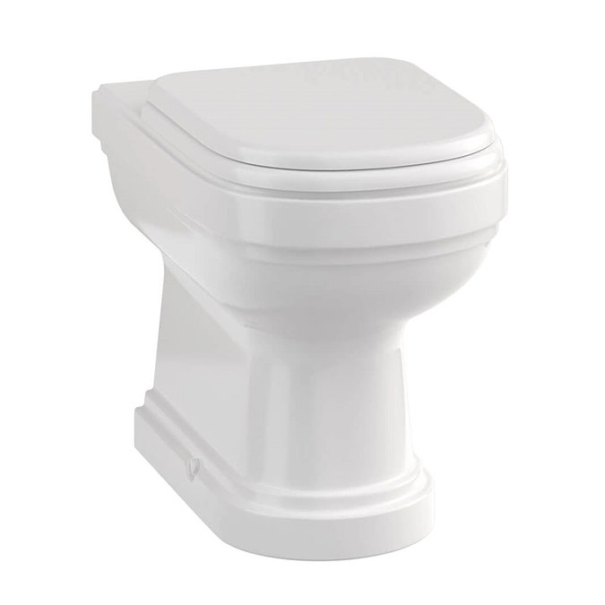 Burlington Riviera Back To Wall Toilet with Soft Close Seat  In Bathroom Large Image