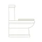 Burlington Riviera Close Coupled BTW Toilet with Soft Close Seat  Feature Large Image