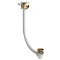 Burlington Riviera Gold Overflow Bath Filler with Click Clack Waste Large Image