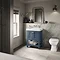 Burlington Riviera Matt Blue 650mm Vanity Unit with Square Basin Feature Large Image