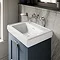Burlington Riviera Matt Blue 650mm Vanity Unit with Square Basin Standard Large Image
