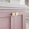 Burlington Riviera Matt Pink 580mm Vanity Unit with Square Basin Feature Large Image