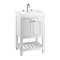 Burlington Riviera Matt White 580mm Vanity Unit with Square Basin Large Image