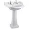 Burlington Classic Round Basin with Invisible Overflow/Waste & Pedestal Large Image