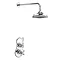 Burlington Severn Thermostatic Concealed Single Outlet Shower Valve with Fixed Head Large Image