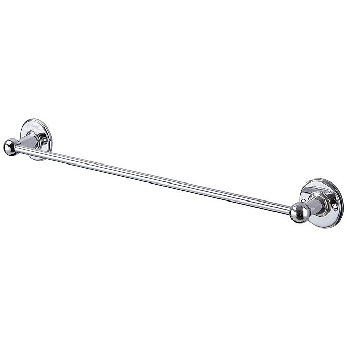 Burlington Single Chrome Towel Rail - A7CHR Large Image