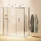Burlington Traditional Sliding Shower Door with Inline Panel & Side Panel Large Image