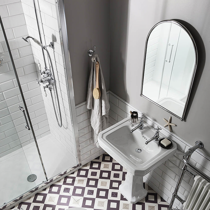 Burlington Traditional Soft Close Recessed Sliding Shower Door Standard Large Image