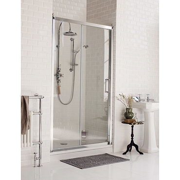 Burlington Traditional Soft Close Recessed Sliding Shower Door Profile Large Image