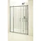 Burlington Traditional Soft Close Recessed Sliding Shower Door with Inline Panel Profile Large Image