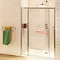 Burlington Traditional Soft Close Recessed Sliding Shower Door with Inline Panel Large Image