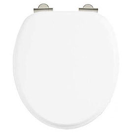 Burlington Soft Close Toilet Seat - Gloss White Seat - S18 Medium Image