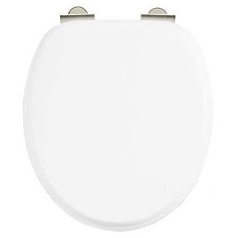 Burlington Soft Close Toilet Seat - Gloss White Seat - S18 Large Image
