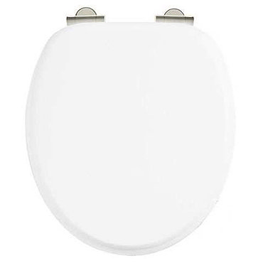 Burlington Soft Close Toilet Seat - Gloss White Seat - S18  Profile Large Image
