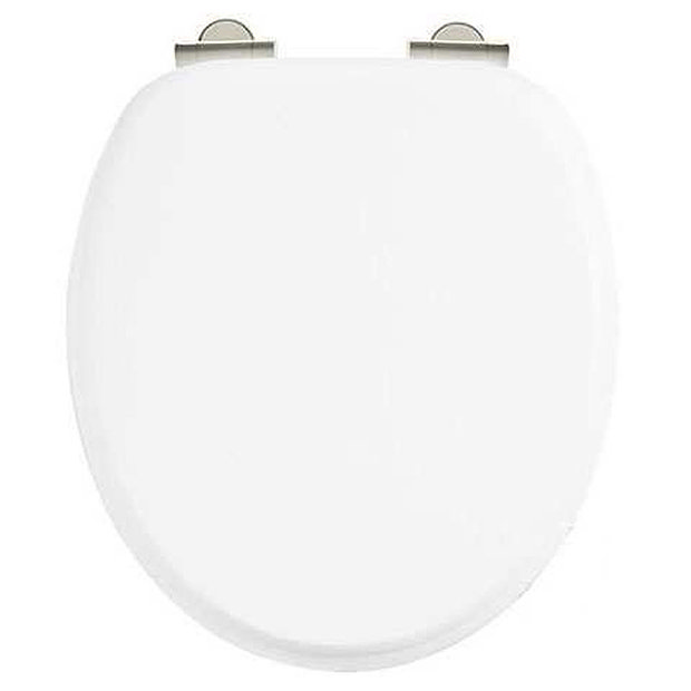 Burlington Soft Close Toilet Seat - Gloss White Seat - S18 Large Image