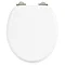 Burlington Soft Close Toilet Seat - Gloss White Seat - S18 Large Image