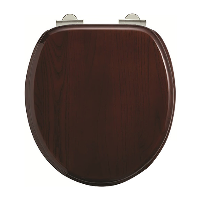 Burlington Soft Close Mahogany Toilet Seat