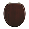 Burlington Soft Close Mahogany Toilet Seat