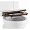 Burlington Soft Close Mahogany Toilet Seat - S17 Large Image