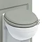 Burlington Soft Close Toilet Seat with Chrome Hinges and Handles - Dark Olive Profile Large Image