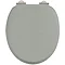 Burlington Soft Close Toilet Seat with Chrome Hinges - Dark Olive Large Image