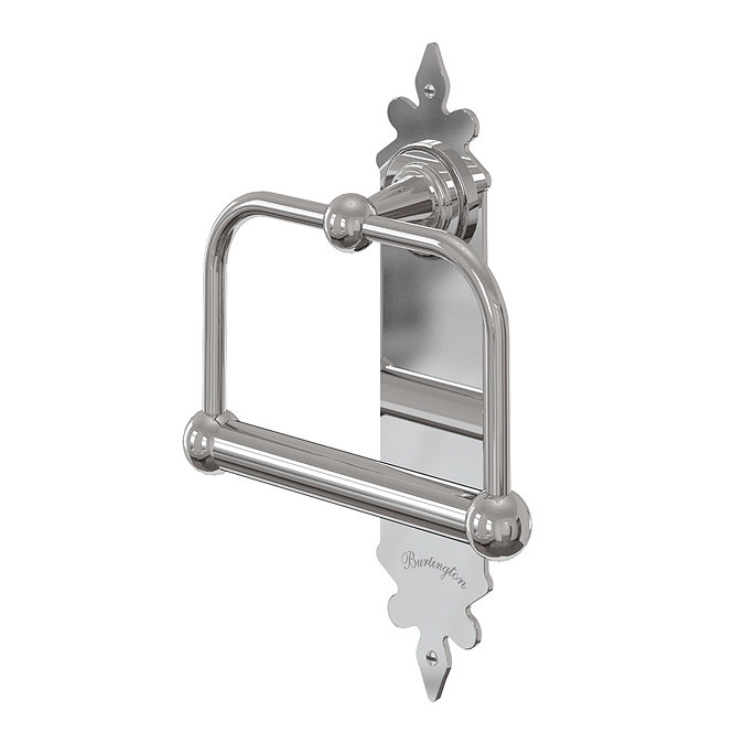 Burlington Spire Chrome Toilet Roll Holder - A45CHR Large Image