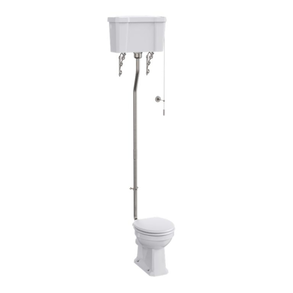 Burlington Standard High Level WC with Dual Flush Ceramic Cistern ...