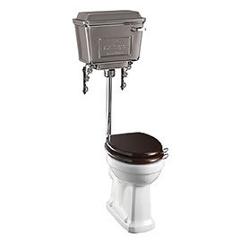 Burlington Standard Low Level WC with Chrome Lever Cistern Medium Image