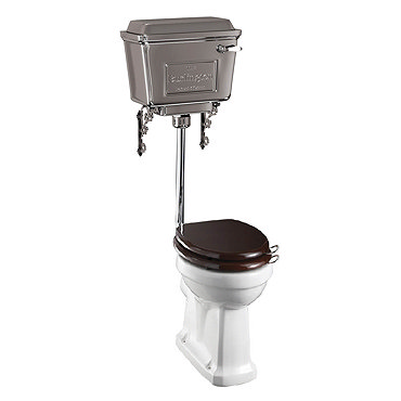 Burlington Standard Low Level WC with Chrome Lever Cistern  Profile Large Image