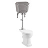Burlington Standard Medium Level WC with Chrome Lever Cistern Large Image