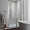 Burlington Stour Thermostatic Exposed Two Outlet Shower Valve, Rigid Riser, Hose & Handset with Fixed Shower Head Profile Large Image