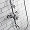 Burlington Stour Thermostatic Exposed Two Outlet Shower Valve, Rigid Riser, Hose & Handset with Fixed Shower Head Feature Large Image