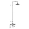 Burlington Tay Deck Mounted Bath Shower Mixer & Rigid Riser with Fixed Head Large Image
