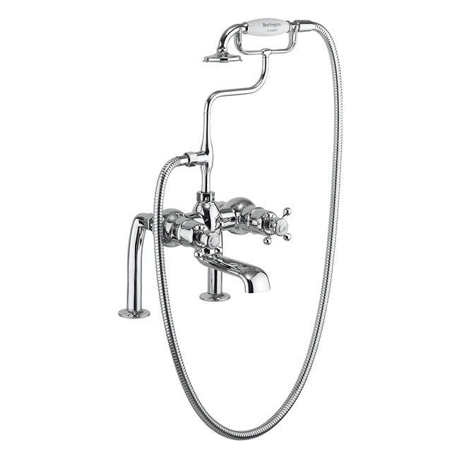 Burlington Tay Deck Mounted Thermostatic Bath Shower Mixer Large Image