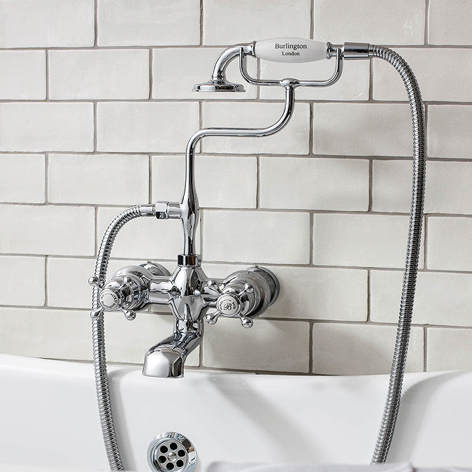 Burlington Tay Wall Mounted Thermostatic Bath Shower Mixer Profile Large Image