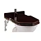 Burlington Throne Seat for High Level Toilet - Mahogany Seat - S15 Large Image