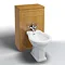 Burlington Traditional Bidet with Back to Wall Unit - Oak Large Image