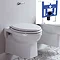 Burlington Traditional Concealed Cistern inc Ceramic Lever & Wall Hung Support Frame Large Image