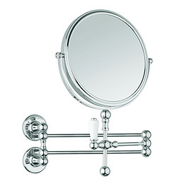 Burlington Traditional Cosmetic Wall Mirror - Chrome - A57-CHR Large Image