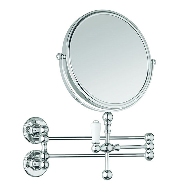 Burlington Traditional Cosmetic Wall Mirror - Chrome - A57-CHR Large Image