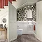 Burlington Traditional Wall Mounted Curved Cloakroom Basin - P13  Feature Large Image