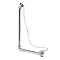 Burlington Vertical Bath Overflow-Plug-Chain for External Use - Double Ended Baths - W5 Large Image