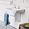 Burlington Victorian Medium Basin and Semi Pedestal - Various Tap Hole Options Profile Large Image