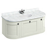 Burlington Wall Hung 134 Curved Vanity Unit & Minerva Worktop with Basin - Sand Large Image