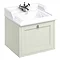 Burlington Wall Hung 65 Single Drawer Vanity Unit & Classic Basin - Sand Large Image