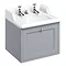 Burlington Wall Hung 65 Single Drawer Vanity Unit & Classic Invisible Overflow/Waste Basin (Classic 