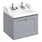 Burlington Wall Hung 65 Single Drawer Vanity Unit & Classic Invisible Overflow/Waste Basin (Classic