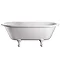 Burlington - Windsor Double Ended 1700mm Freestanding Bath with White Classical Legs Large Image
