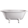 Burlington - Windsor Double Ended 1500mm Freestanding Bath with White Classical Legs Large Image